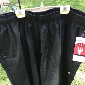 Chef Pants aChef Works Black Light 4XL NWT
